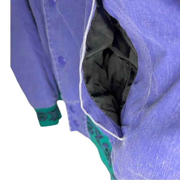 VTG WRANGLER BRUSH POPPER Rare Western Bomber Jacket - Picture 12 of 16